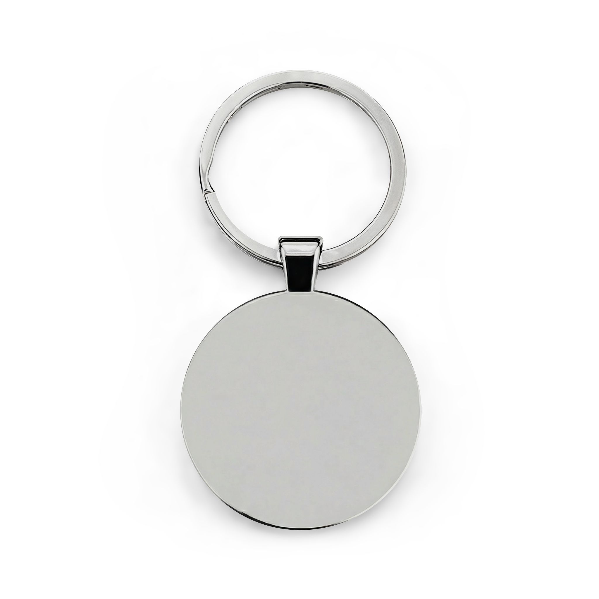 Ingham Clark Stainless Steel Round Keychain - Image 2
