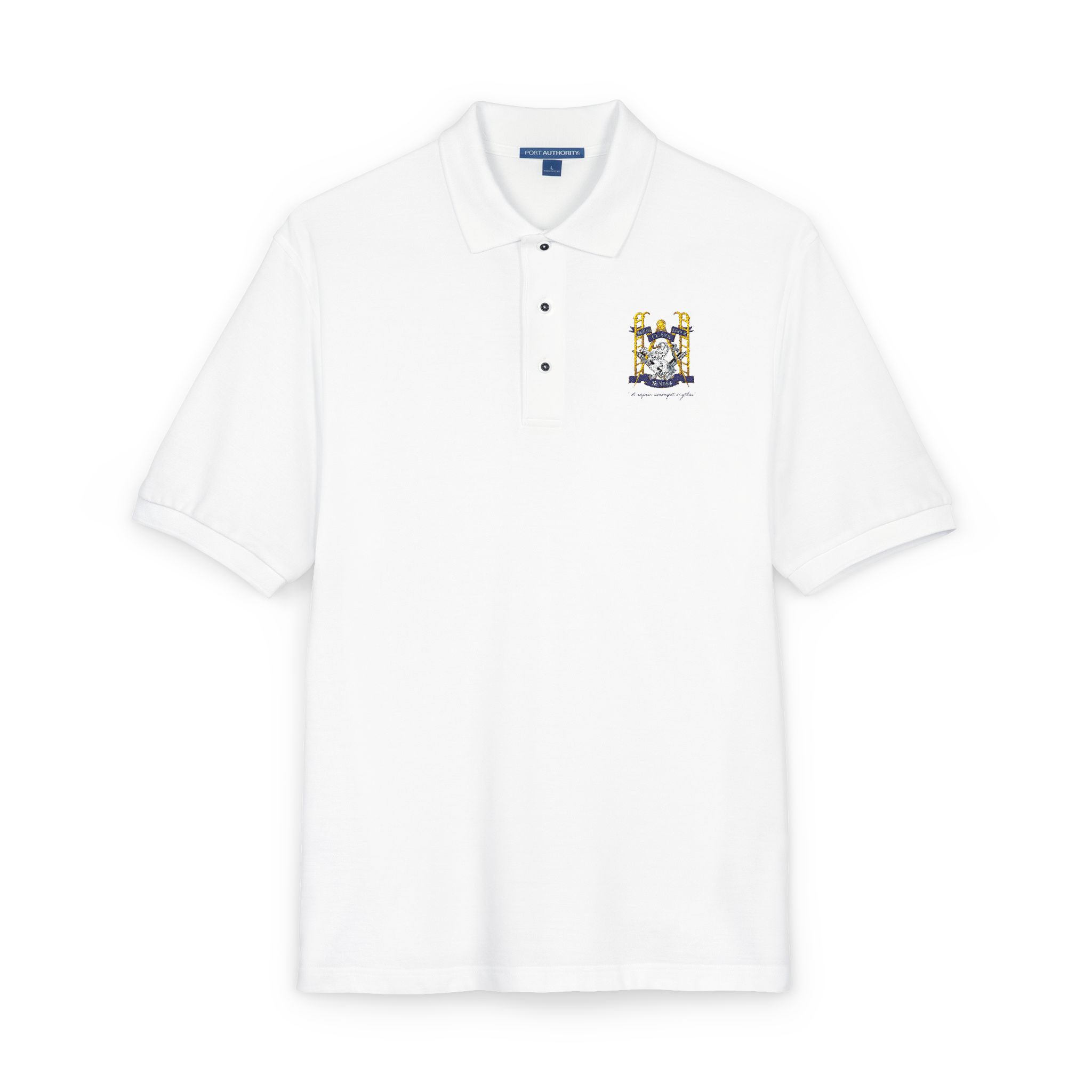 Ingham Clark Polo Shirt — Classic White Club Polo - Image 2