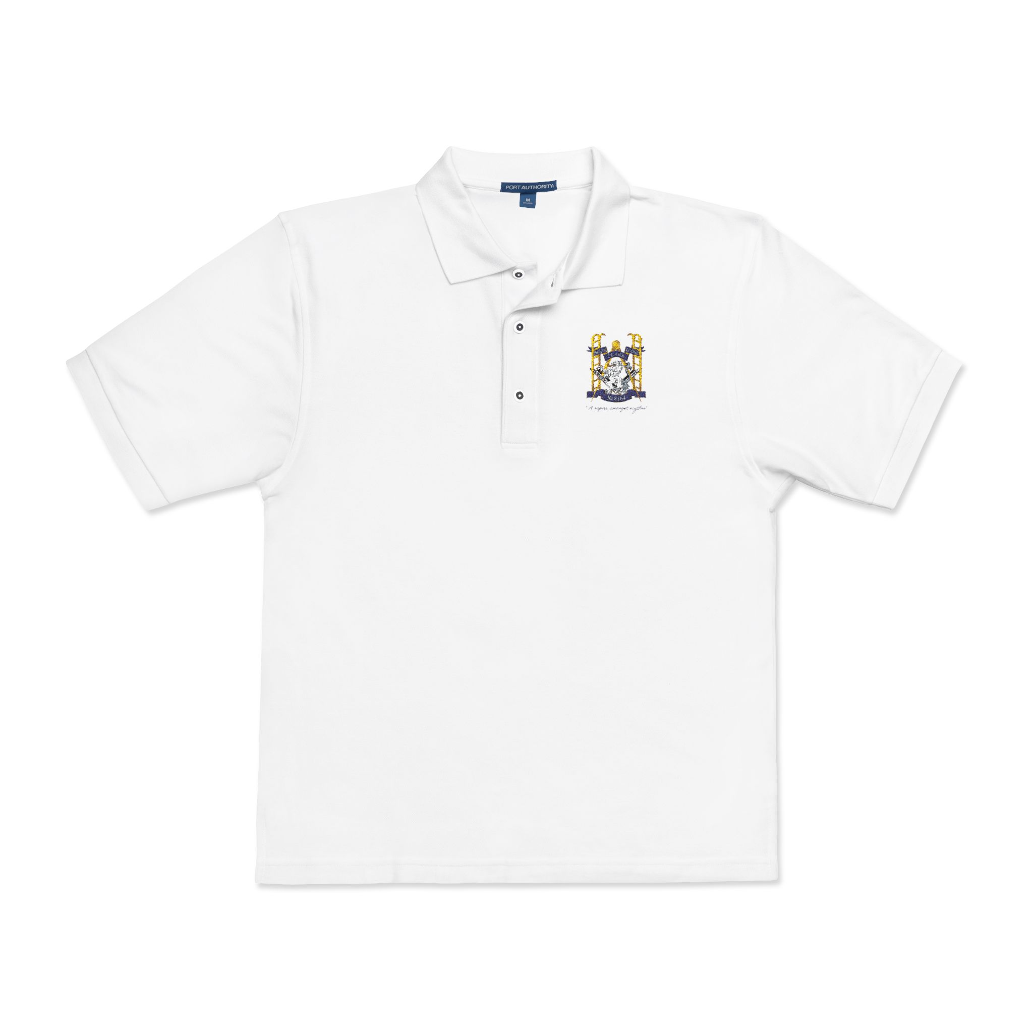 Ingham Clark Polo Shirt — Classic White Club Polo
