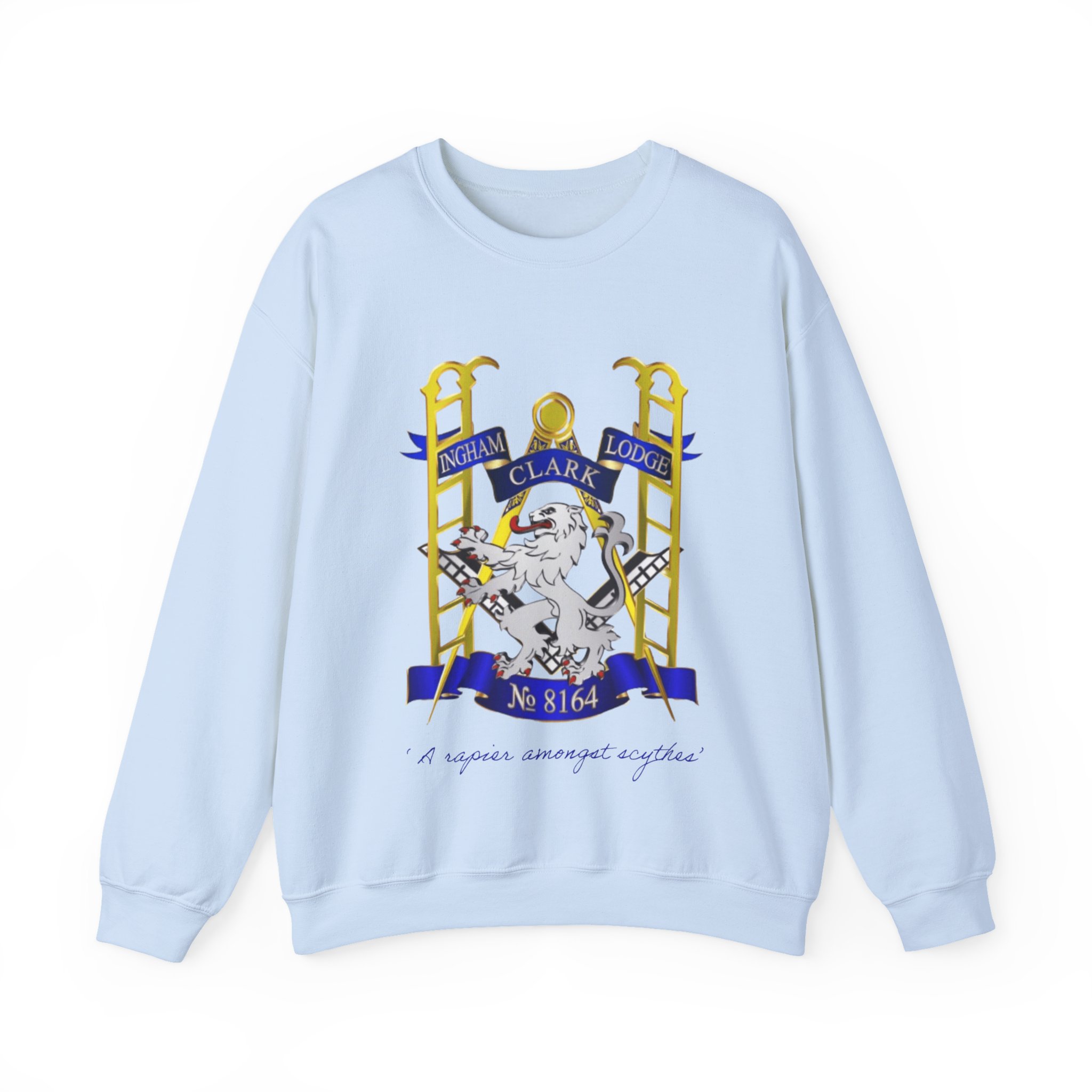 Sweatshirt — "No. 8164" Ingham Clark Lodge Crest Crewneck - Image 13