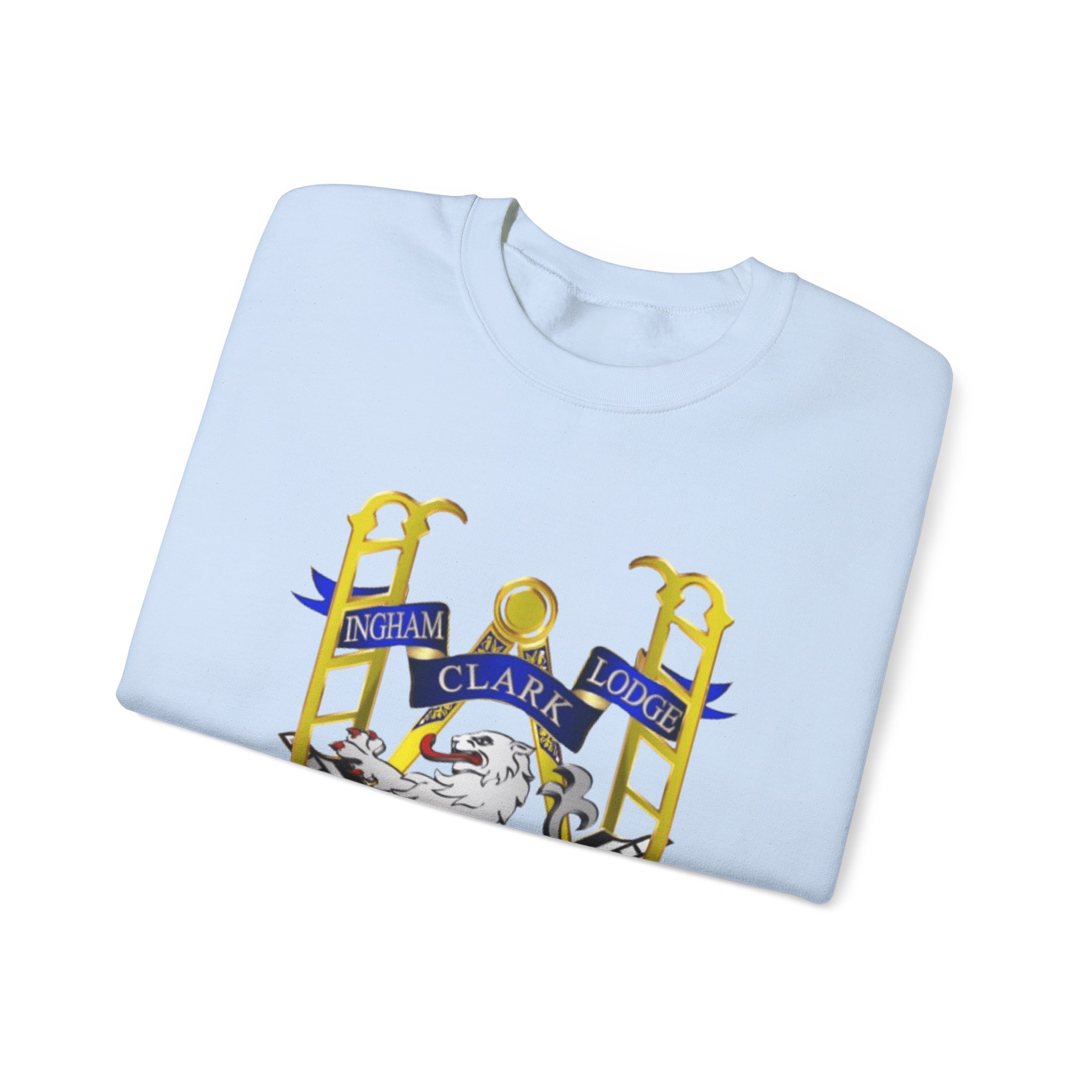 Sweatshirt — "No. 8164" Ingham Clark Lodge Crest Crewneck - Image 15
