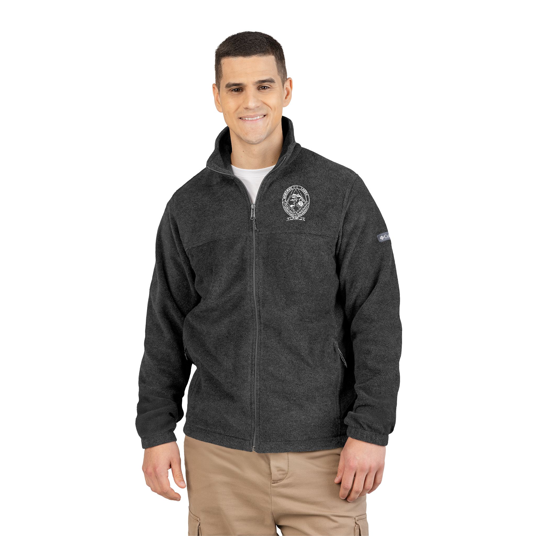 Enborne 7906 - Embroidered Polar Bear Patch Fleece Jacket - Image 4