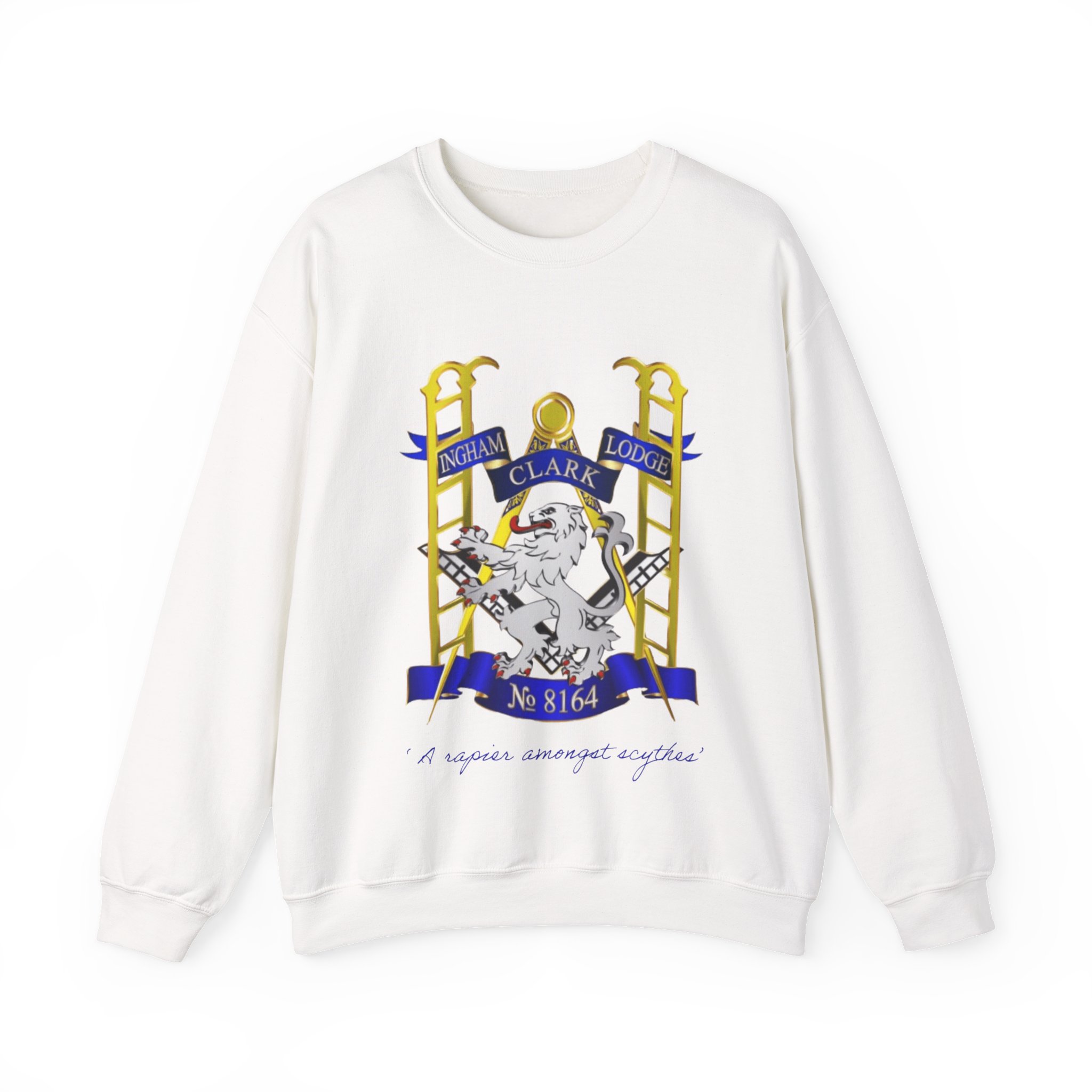 Sweatshirt — "No. 8164" Ingham Clark Lodge Crest Crewneck
