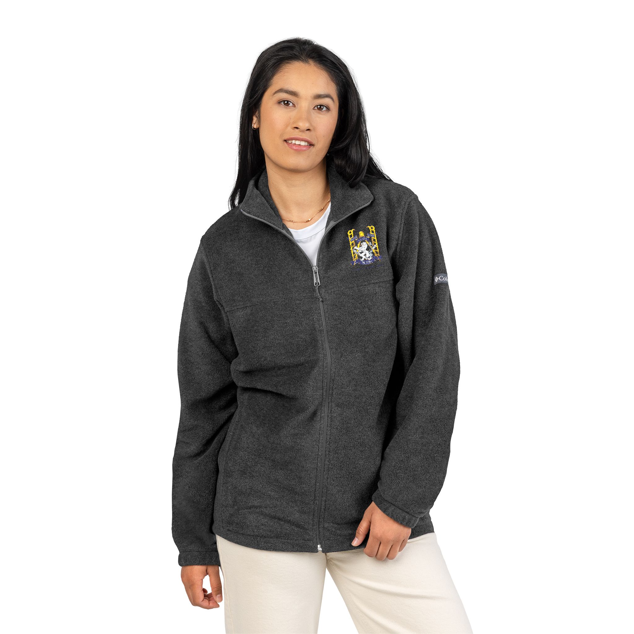 Ingham Clark 8164 - Embroidered Crest Fleece Jacket - Image 3